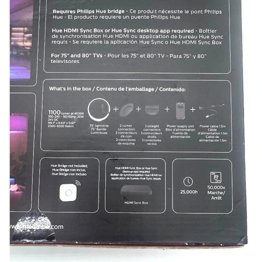 Philips Hue Play Gradient Lightstrip for a 75